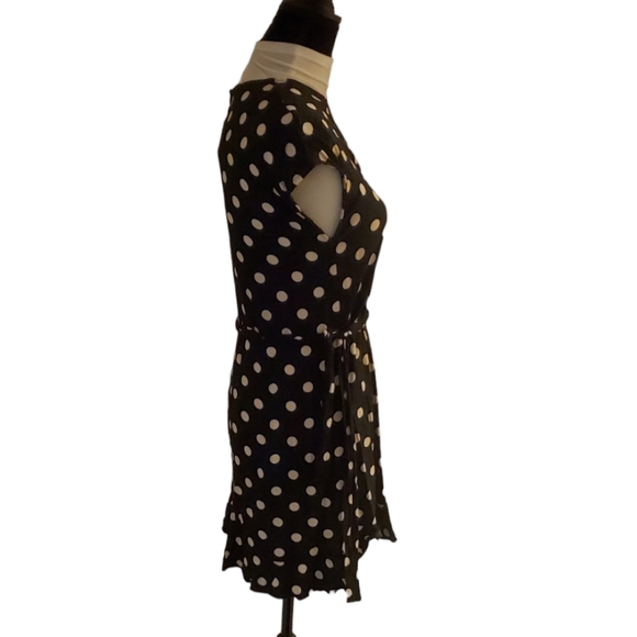 Popsugar Black/ White Polka Dot Dress - Picture 3 of 7